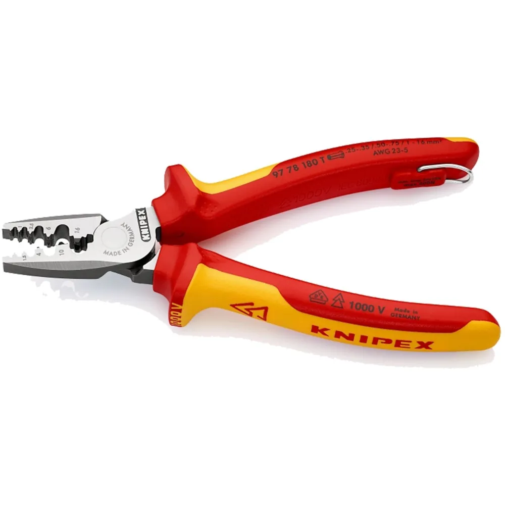 Knipex Crimpzange für Aderendhülsen mit Befestigungsöse - 9778180T