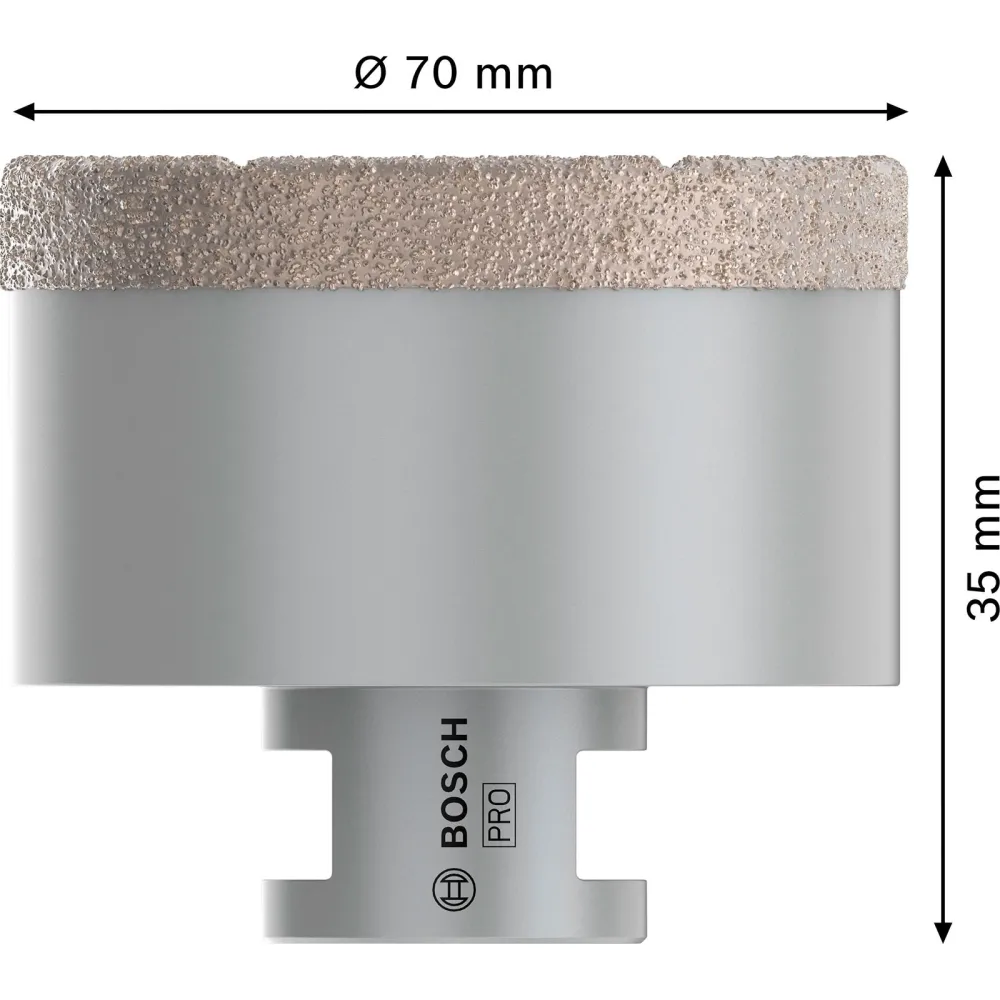 Bosch PRO Core Cutter dry 70 x 35 x 22,23 mm - 2608587132