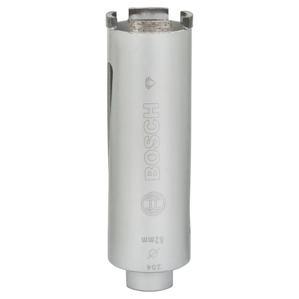 Bosch Diamanttrockenbohrkrone G 1/2 Standard Universal 52 mm 150 mm 4 Segmente 7 mm - 2608587339