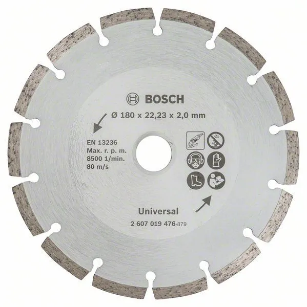 Bosch Diamanttrennscheibe für Baumaterial, Durchmesser: 180 mm - 2607019476