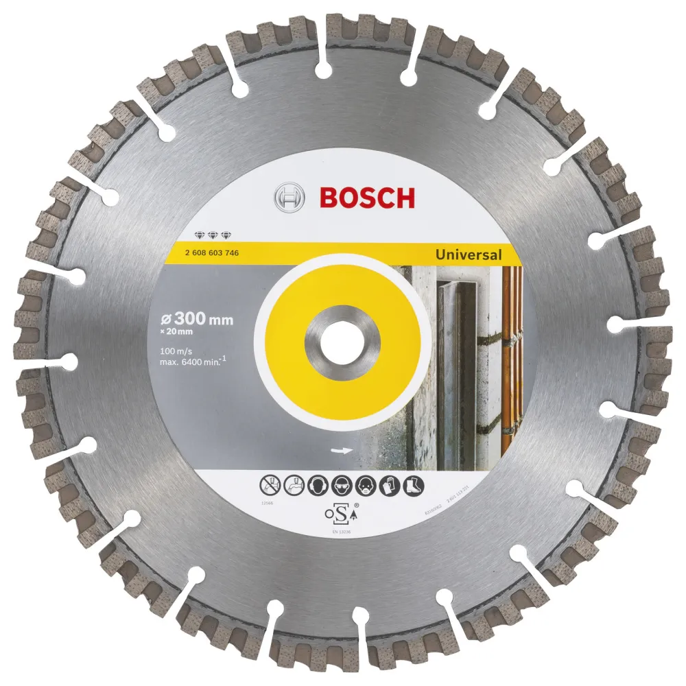 Bosch Diamanttrennscheibe Best Universal, 300 x 20 x 2,8 x 15 mm - 2608603746