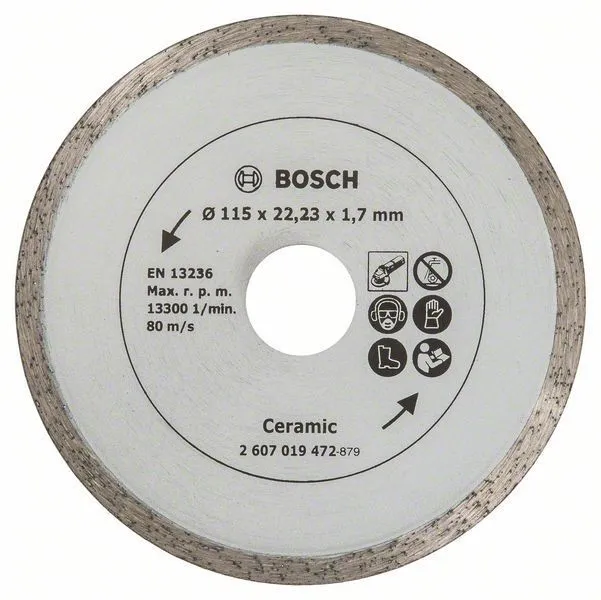 Bosch Diamanttrennscheibe für Fliesen, Durchmesser: 115 mm - 2607019472