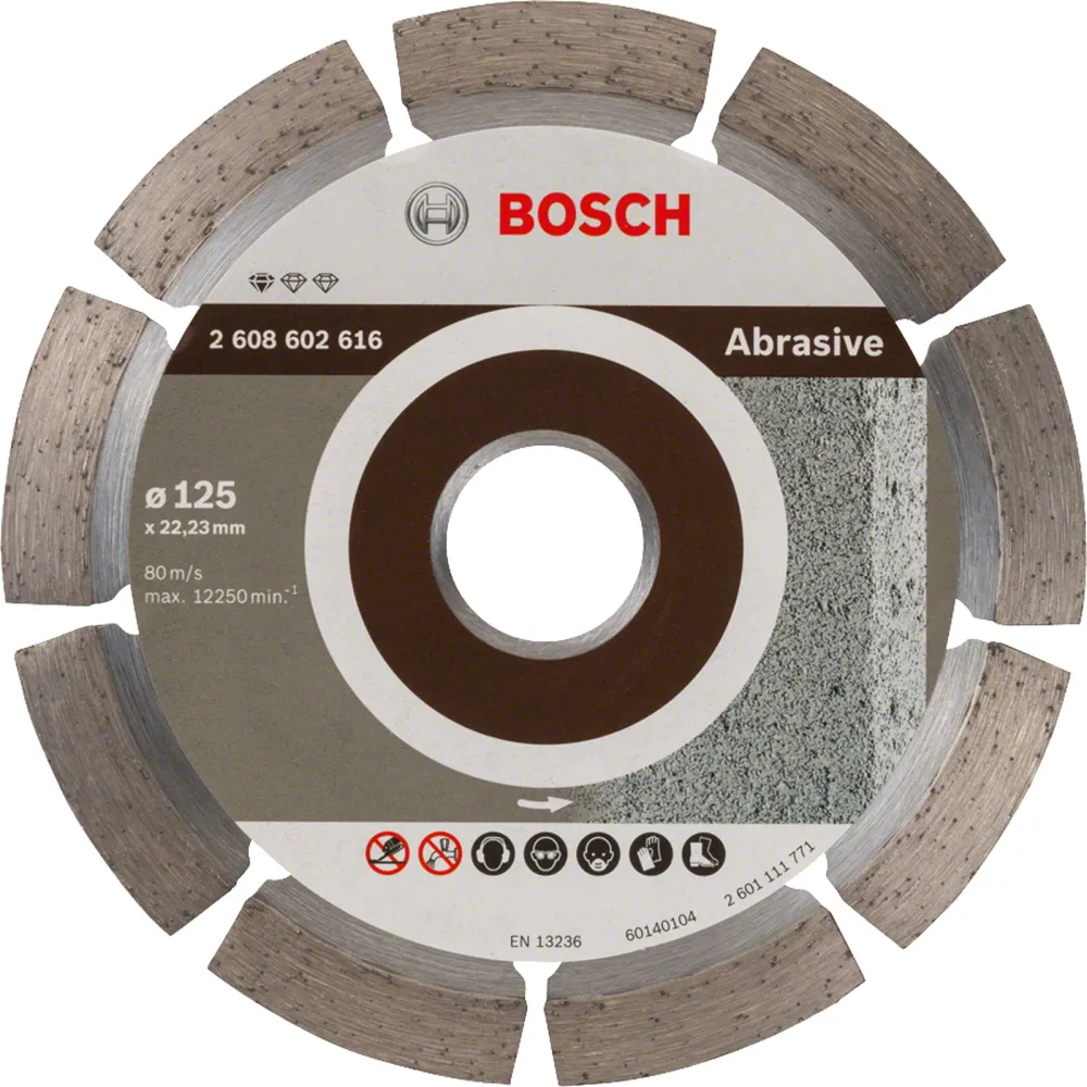 Bosch Diamanttrennscheibe Standard Abrasive 125x22,23x1,6x10 mm 2608602616