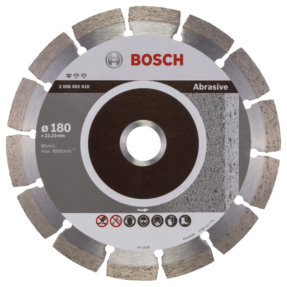 Bosch Diamanttrennscheibe Standard Abrasive 180x22,23x2x10 mm 2608602618