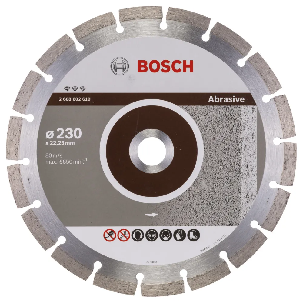 Bosch Diamanttrennscheibe Standard Abrasive 230x22,23x2,3x10 mm 2608602619