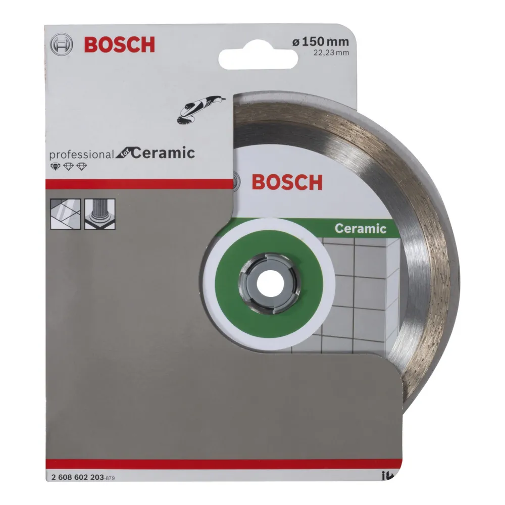 Bosch Diamanttrennscheibe Standard Ceramic 150x22,23x1,6x7 mm 2608602203