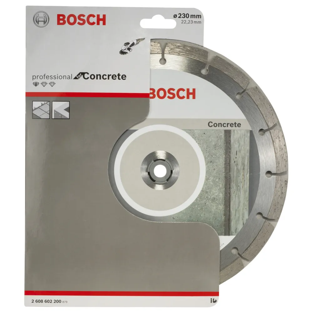 Bosch Diamanttrennscheibe Standard Concrete 230x22,23x2,3x10 mm 2608602200