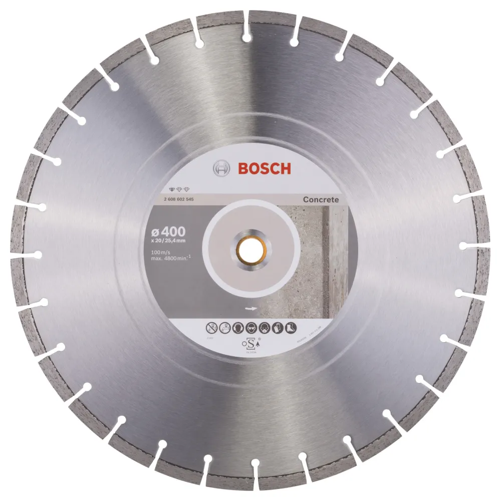Bosch Diamanttrennscheibe Standard Concrete, 400 x 20,00+25,40 x 3,2 x 10 mm -2608602545