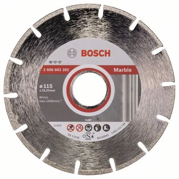 Bosch Diamanttrennscheibe Standard Marble 115x22,23x2,2x3 mm 2608602282