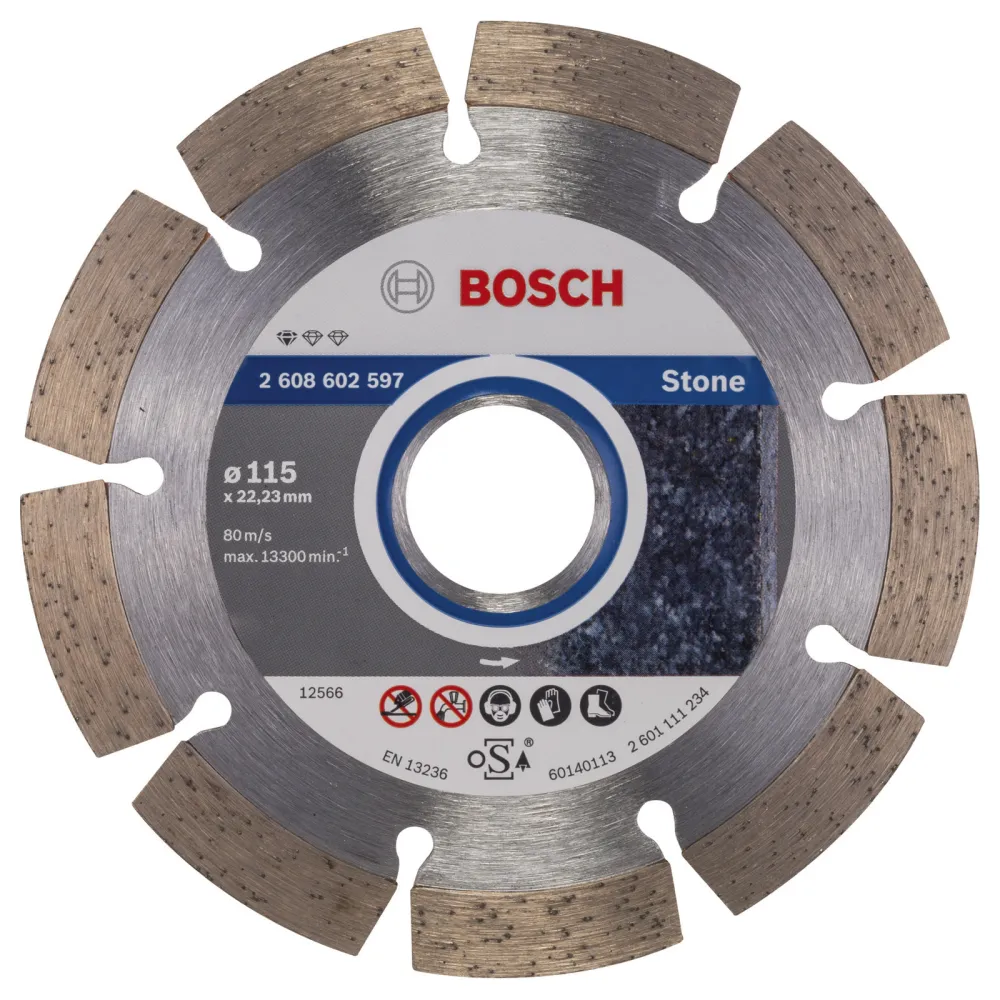 Bosch Diamanttrennscheibe Standard Stone 115x22,23x1,6x10 mm 2608602597