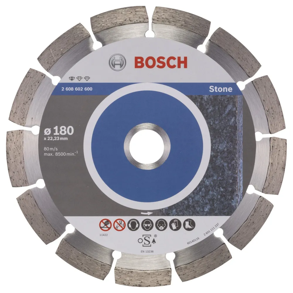 Bosch Diamanttrennscheibe Standard Stone 180x22,23x2x10 mm 2608602600