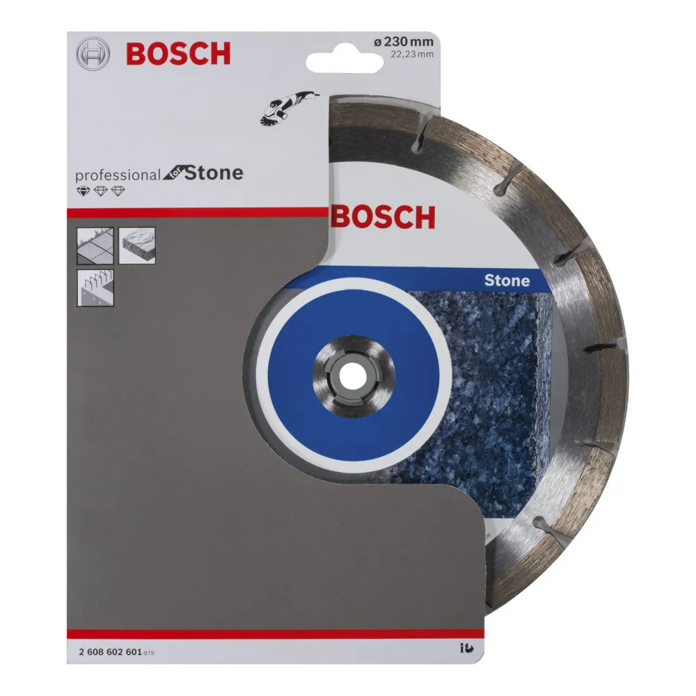 Bosch Diamanttrennscheibe Standard Stone 230x22,23x2,3x10 mm 2608602601