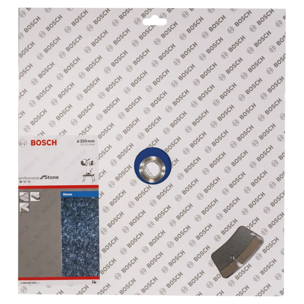 Bosch Diamanttrennscheibe Standard Stone, 350 x 20,00+25,40 x 3,1 x 10 mm -2608602603