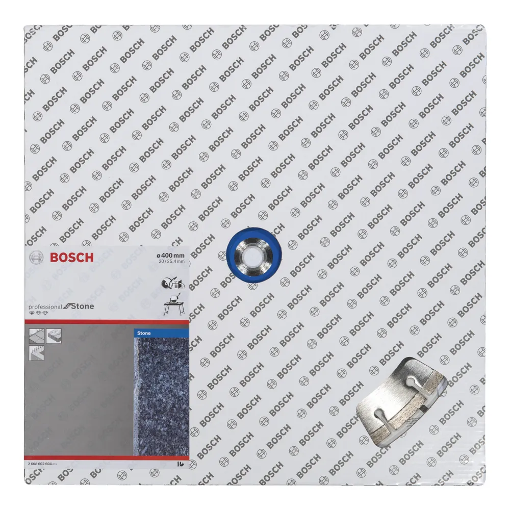 Bosch Diamanttrennscheibe Standard Stone, 400 x 20,00+25,40 x 3,2 x 10 mm -2608602604