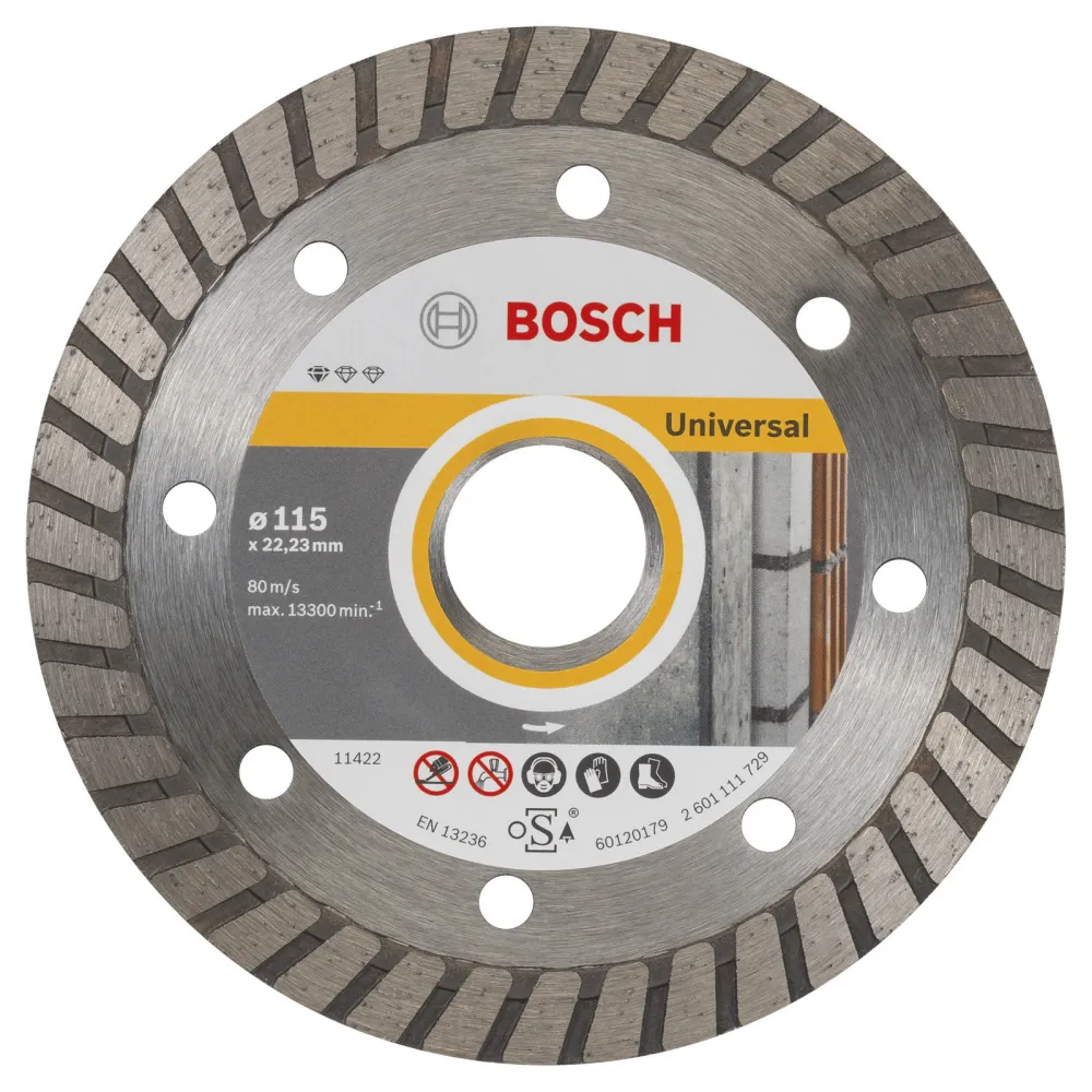 Bosch Diamanttrennscheibe Standard Universal Turbo 115x22,23x2x10 mm 2608602393