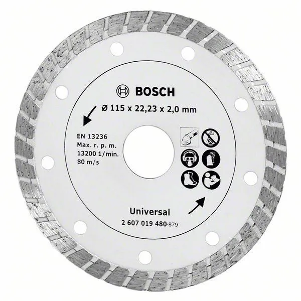 Bosch Diamanttrennscheibe Turbo, Durchmesser: 115 mm - 2607019480
