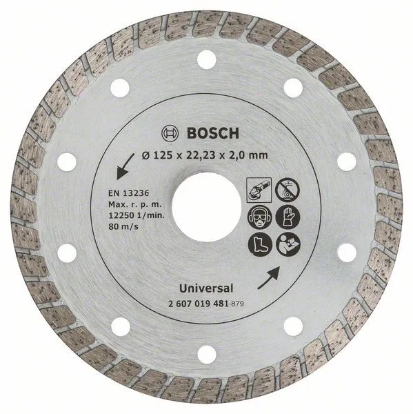 Bosch Diamanttrennscheibe Turbo, Durchmesser: 125 mm - 2607019481