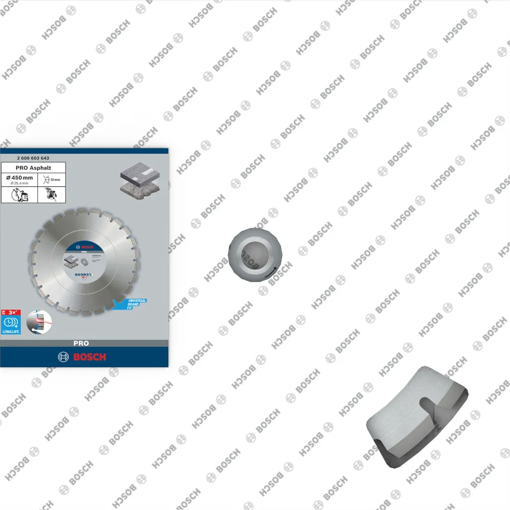 Bosch PRO Asphalt Diamanttrennscheibe 450 x 25,4 mm - 2608603643