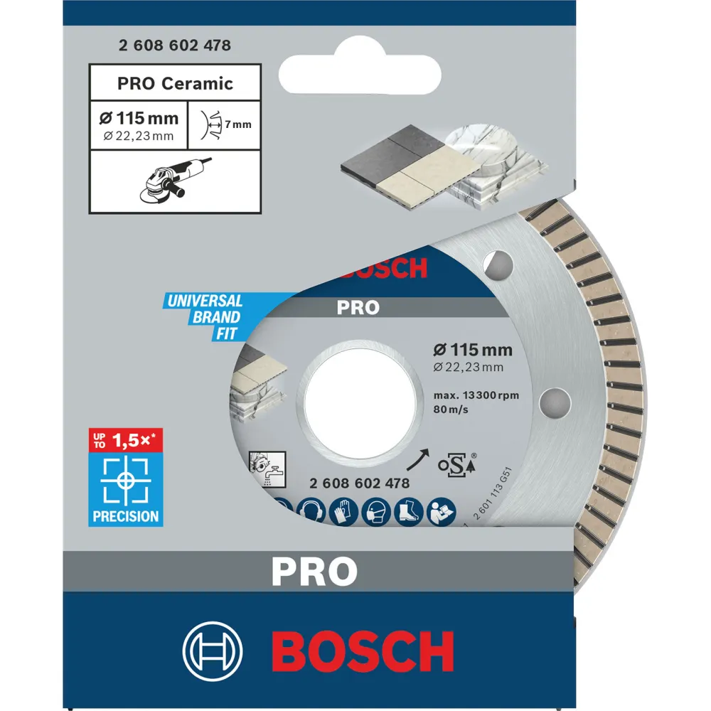 Bosch PRO Ceramic Diamanttrennscheibe 115 x 22,23 mm - 2608602478