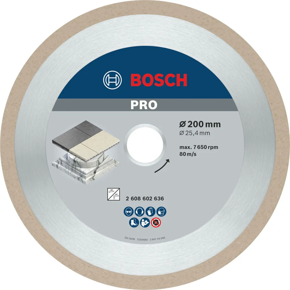 Bosch PRO Ceramic Diamanttrennscheibe 200 x 25,4 mm - 2608602636
