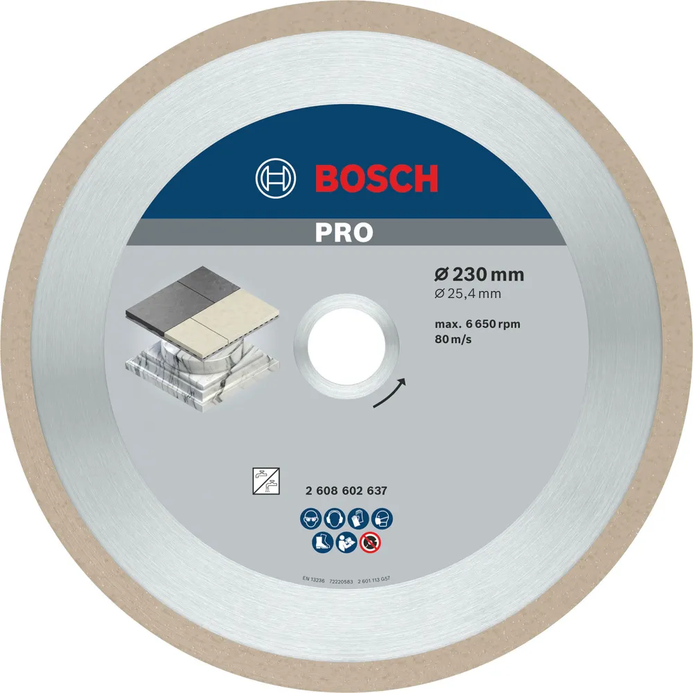 Bosch PRO Ceramic Diamanttrennscheibe 230 x 25,4 mm - 2608602637