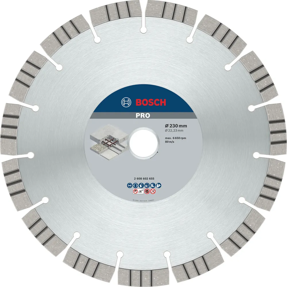Bosch PRO Concrete Diamanttrennscheibe 230 x 22,23 mm - 2608602655