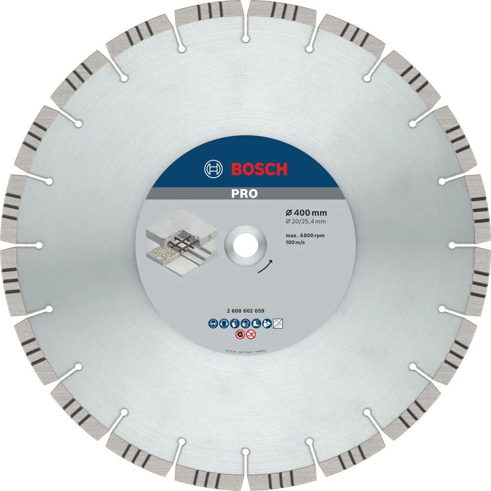 Bosch PRO Concrete Diamanttrennscheibe 400 x 20/25,4 mm - 2608602659