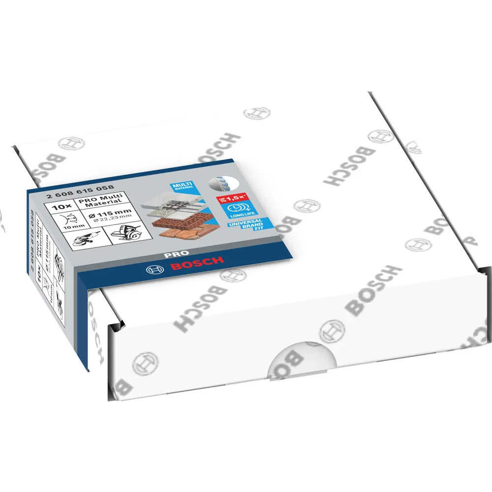 Bosch PRO Multi Material Diamanttrennscheibe 115 x 22,23 mm - 2608615058