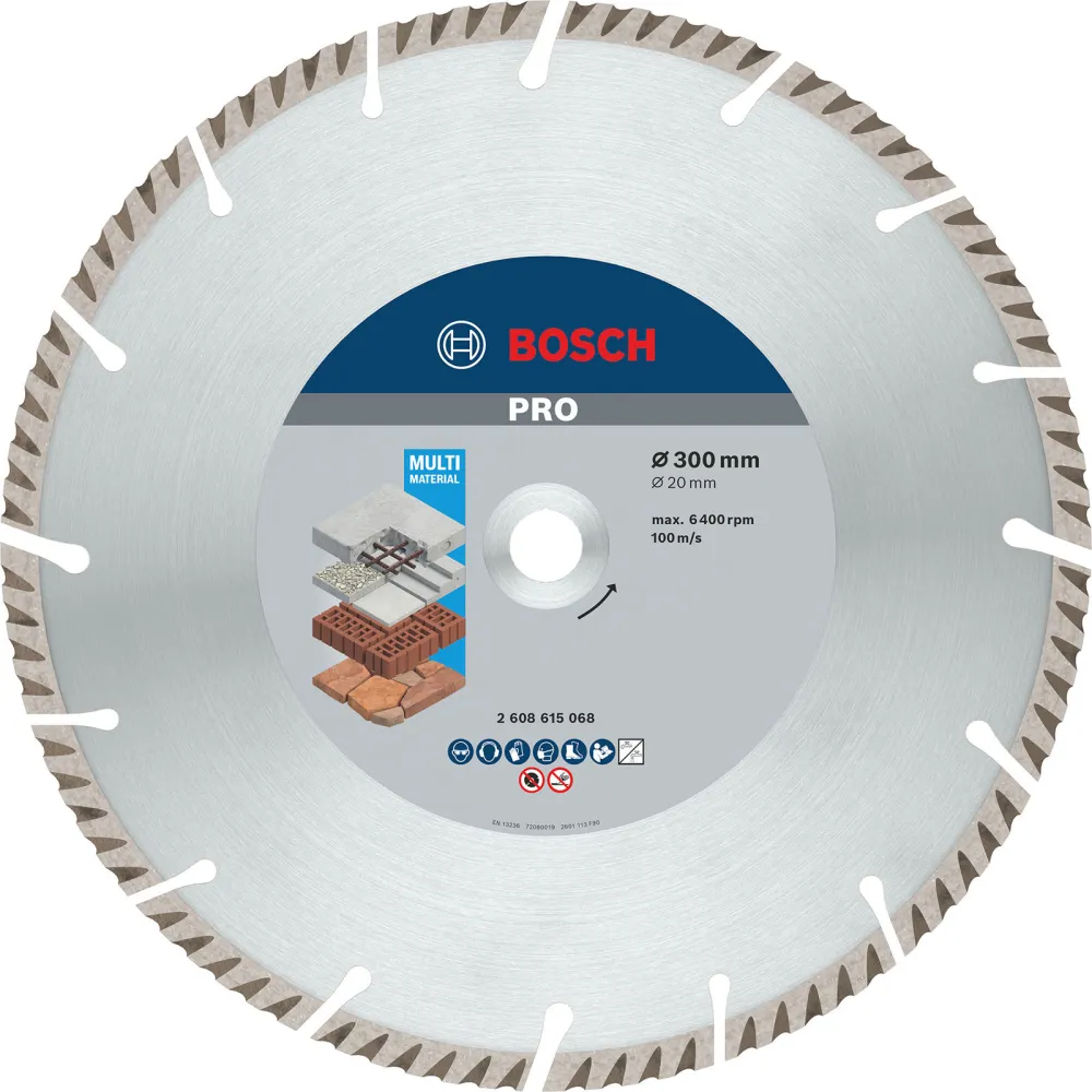 Bosch PRO Multi Material Diamanttrennscheibe 300 x 20 mm - 2608615068
