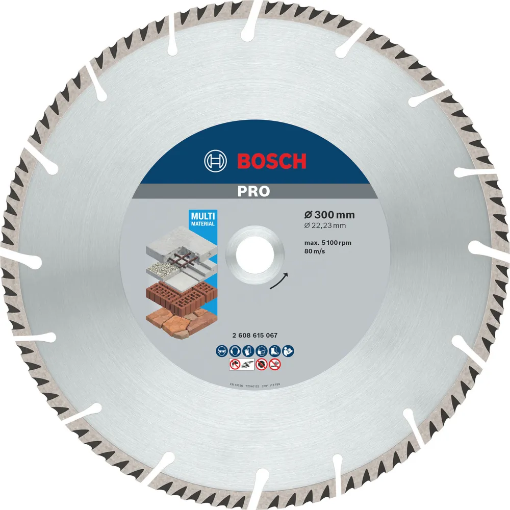 Bosch PRO Multi Material Diamanttrennscheibe 300 x 22,23 mm - 2608615067