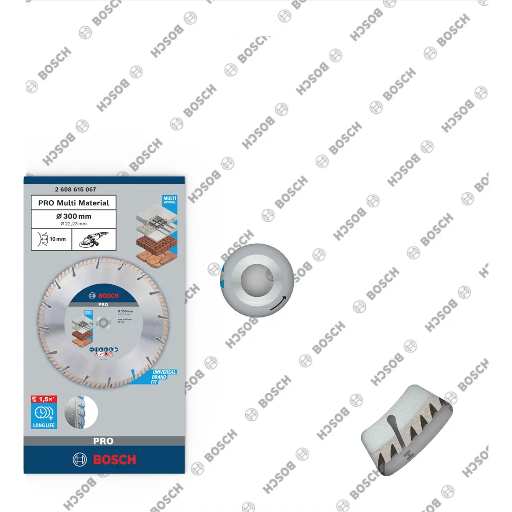 Bosch PRO Multi Material Diamanttrennscheibe 300 x 22,23 mm - 2608615067