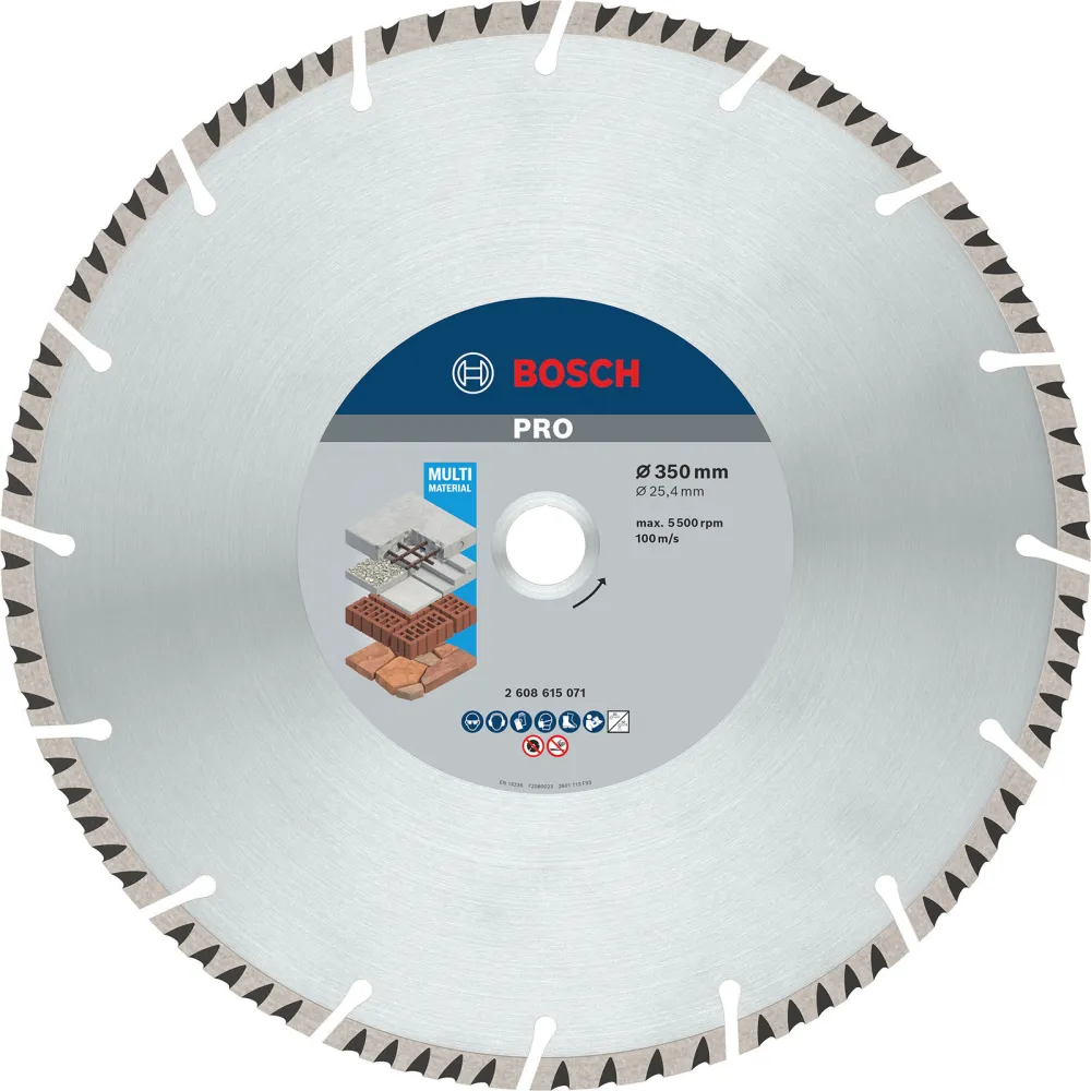 Bosch PRO Multi Material Diamanttrennscheibe 350 x 25,4 mm - 2608615071