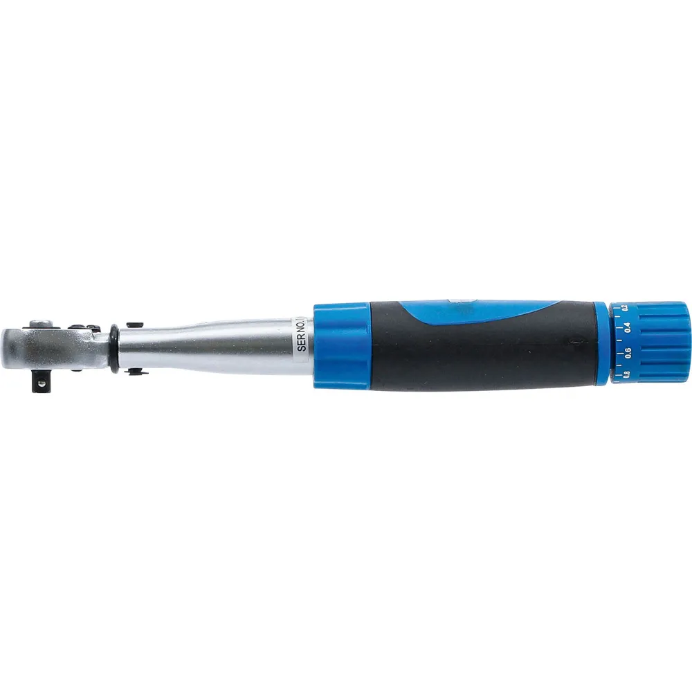BGS Drehmomentschlüssel Abtrieb Außenvierkant 6,3 mm (1/4") 1 - 6 Nm - 954