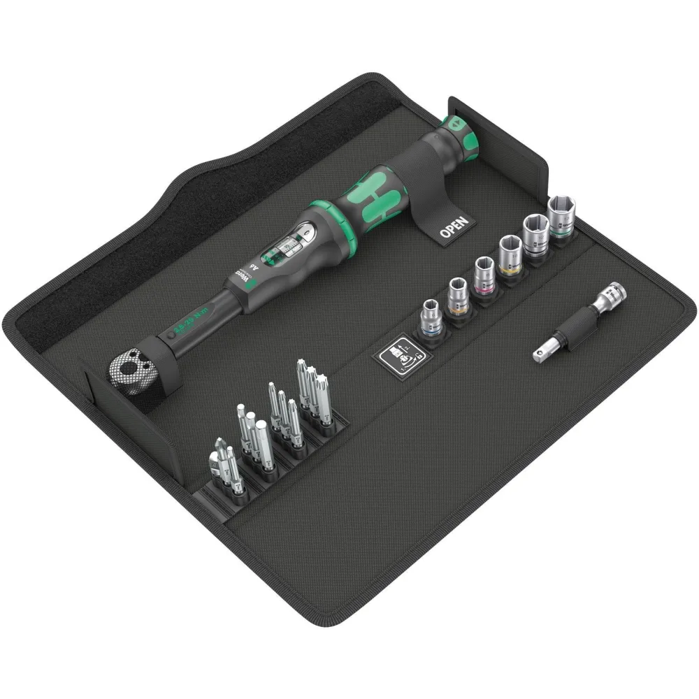 Wera Click-Torque A6 textiler Box mit Bits + Nüssen Set 20tlg. - 130110