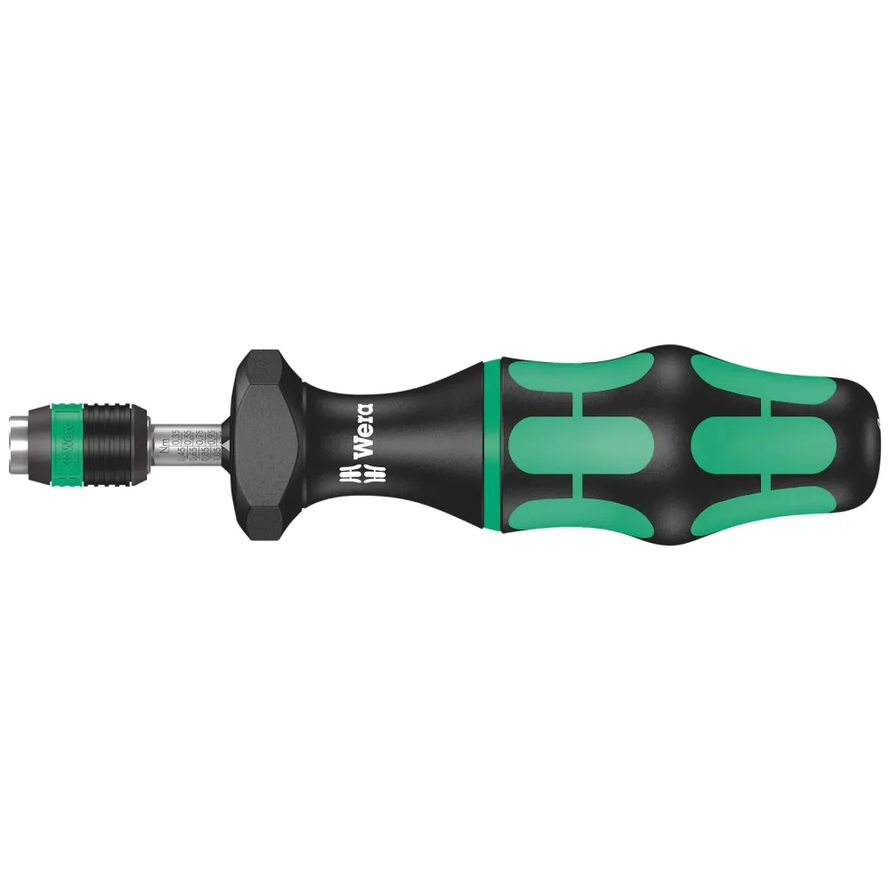 Wera Serie 7400 Kraftform einstellbarer Drehmomentschraubendreher (0,3-1,2 Nm) mit Rapidaptor Schnellwechselfutter - 074700