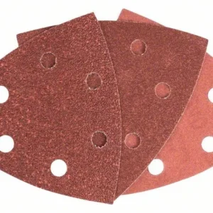 Bosch Schleifblatt-Set für Delta-Schleifer 25tlg. 6 Löcher Klett 93 mm 60 120 240 - 2607019500