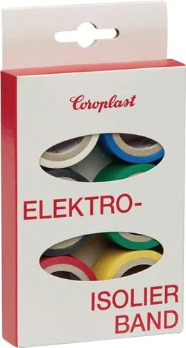 COROPLAST Elektroisolierband-Set 302 6tlg. je 3,3 m x 19 mm Ktr - 28839