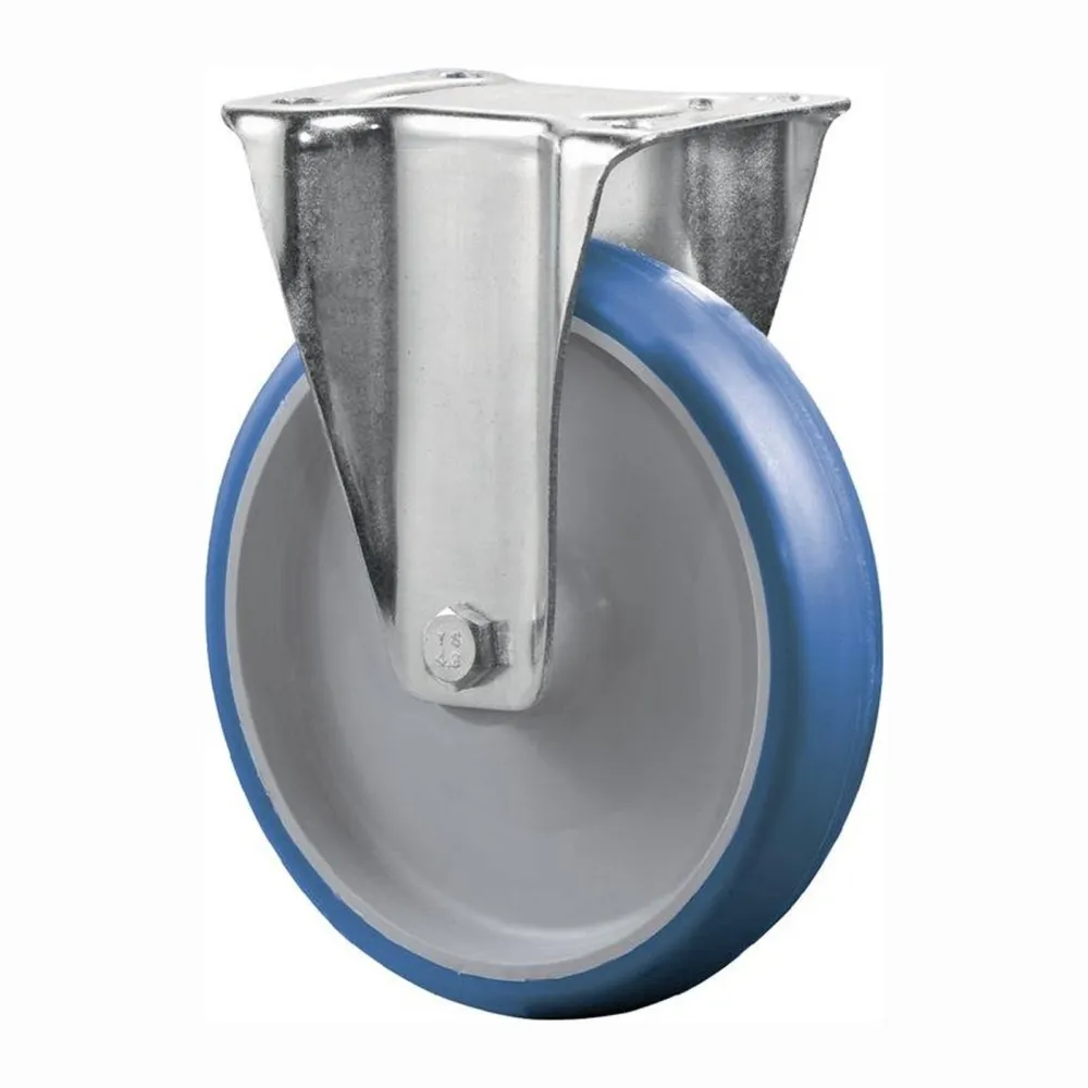 BS Rollen Bockrolle Polyurethan blau Rollenlager Rad-Ø 80 mm 125 kg - L410.B36.080