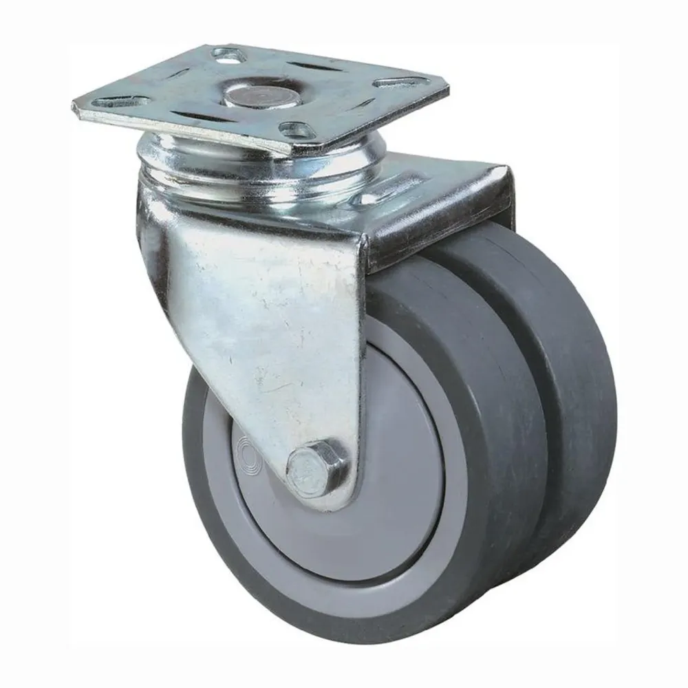 BS Rollen Doppel-Lenkrolle Ø 75 mm 80 kg - B100.A85.075