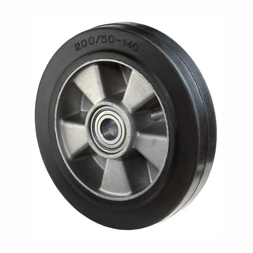 BS Rollen Ersatzrad Elastik-Vollgummi schwarz Kugellager Ø 125 mm 220 kg - B80.125