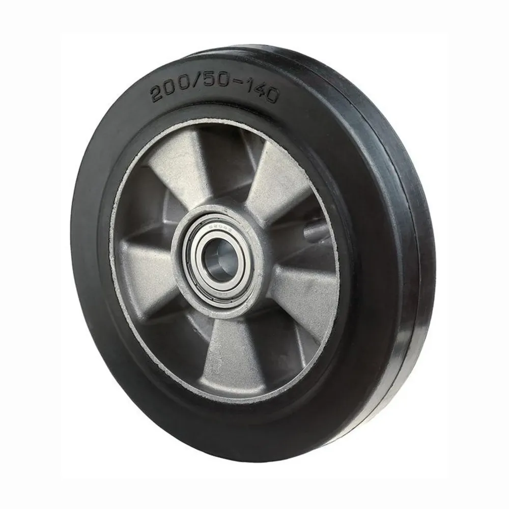 BS Rollen Ersatzrad Elastik-Vollgummi schwarz Kugellager Ø 200 mm 450 kg - B80.200