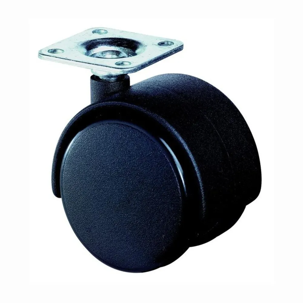 BS Rollen Kunststoffdoppelrolle hart Rad-Ø 50 mm 40 kg - F75.050.PL