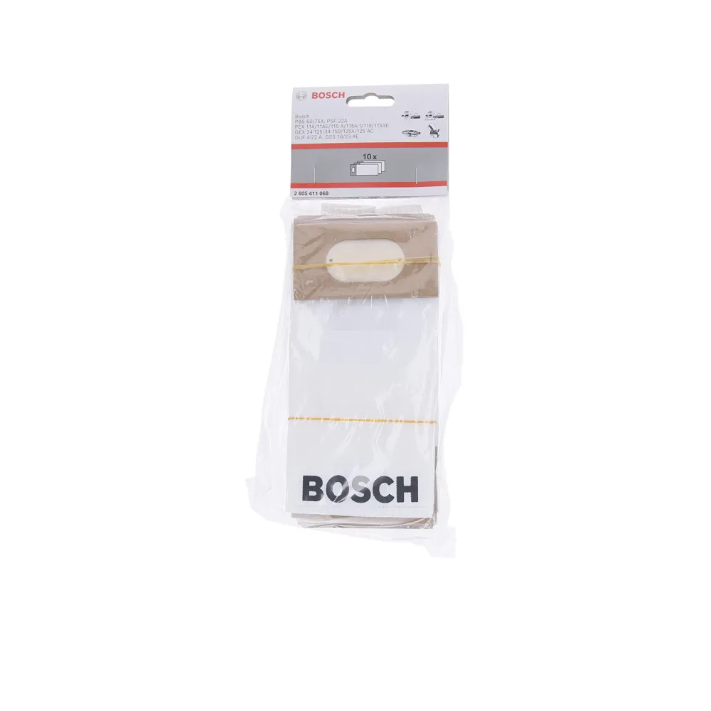 Bosch 10x Staubbeutel zu Band-, Exzenter-, Schwingschleifern, Universalfräse - 2605411068
