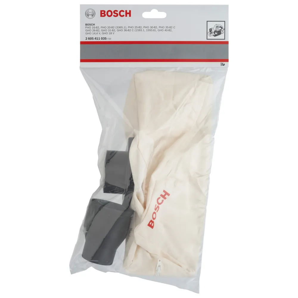 Bosch Staubbeutel zu Handhobel, Gewebe, Adapter Typ 2 (oval) - 2605411035