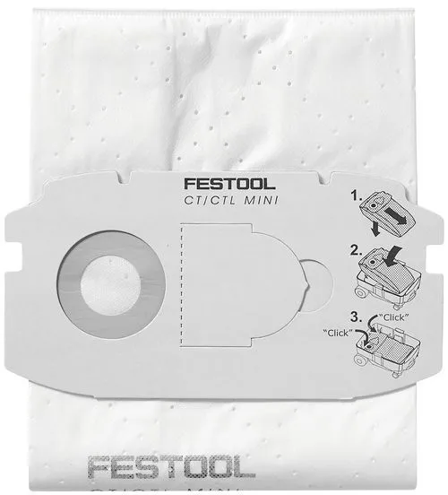 Festool 5x SELFCLEAN Filtersack SC FIS-CT MIDI - 498411