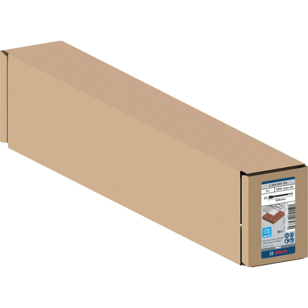 Bosch PRO SDS max-4C Flachmeißel-Set 25 x 600 mm - 2608690126
