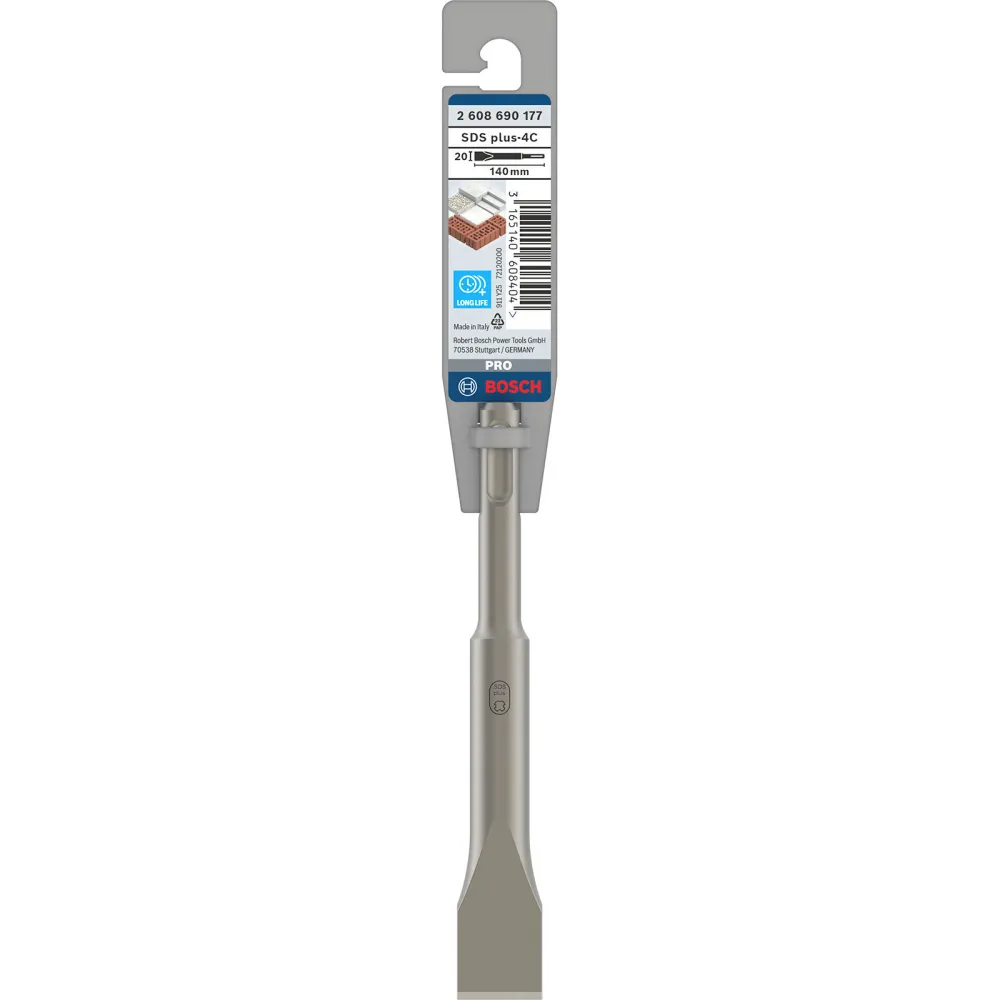 Bosch PRO SDS plus-4C Flachmeißel 20 x 140 mm - 2608690177