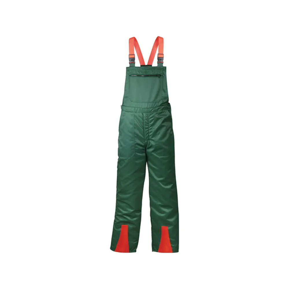 FELDTMANN Schnittschutzlatzhose FICHTE grün / rot Gr. 58 - 22772-58