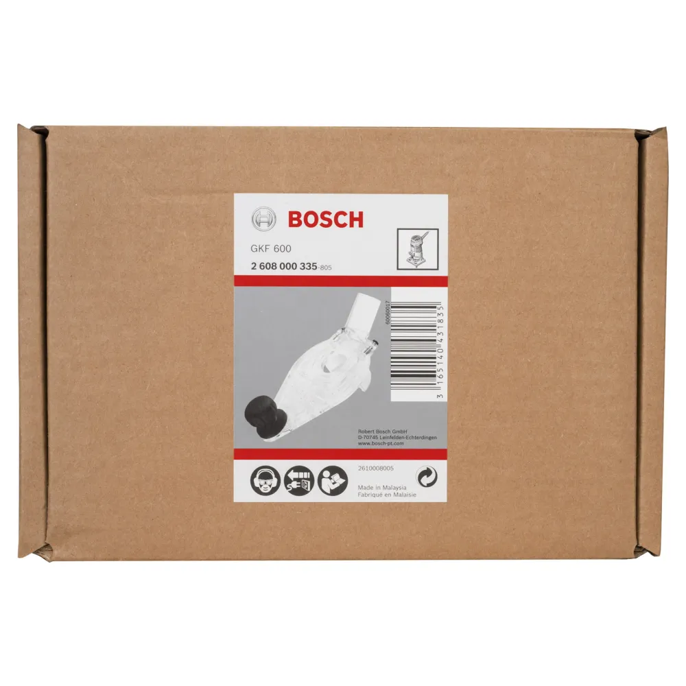 Bosch Grundplatte mit Handgriff und Absaugstutzen - 2608000335