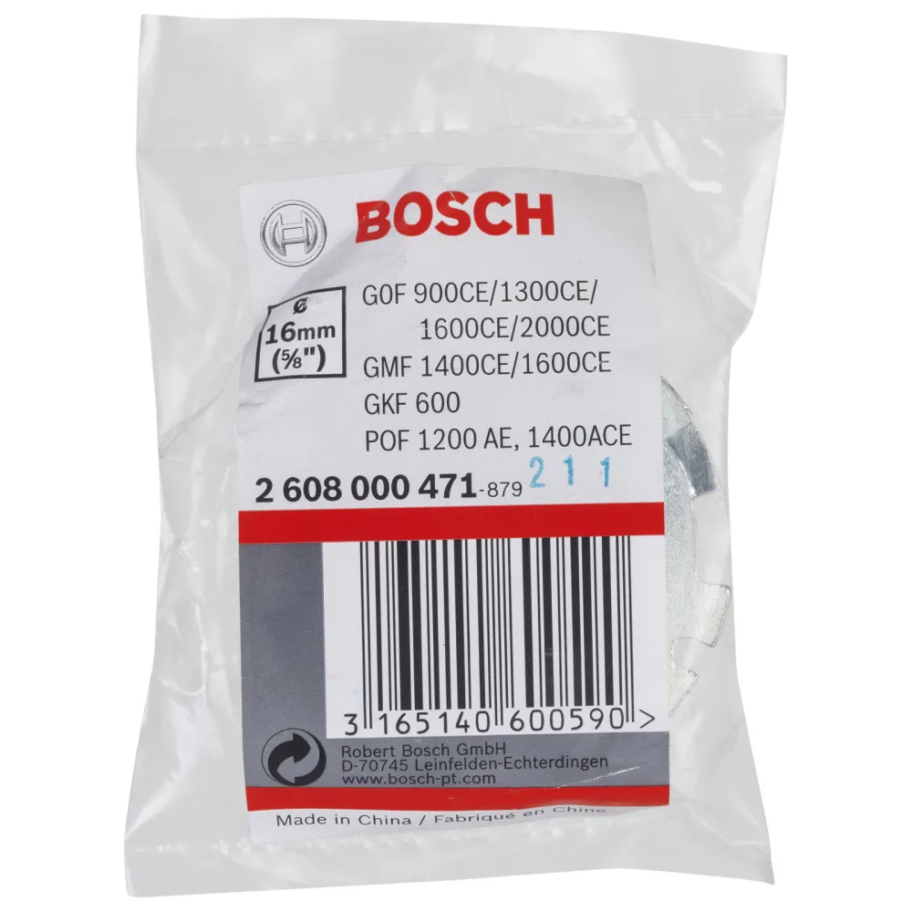 Bosch Kopierhülse für Bosch-Oberfräsen mit Schnellverschluss 16 mm - 2608000471